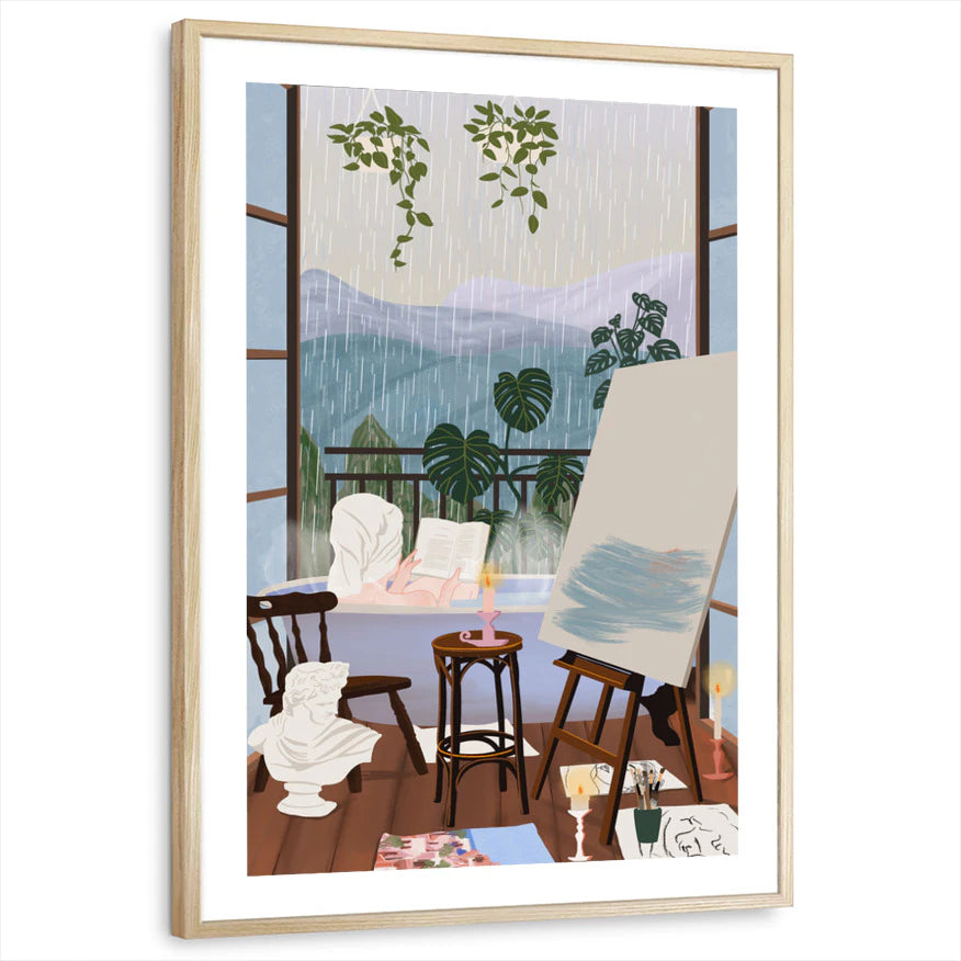 framed-print-natural-wood-white-border