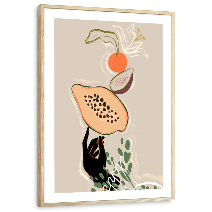 framed-print-natural-wood-white-border