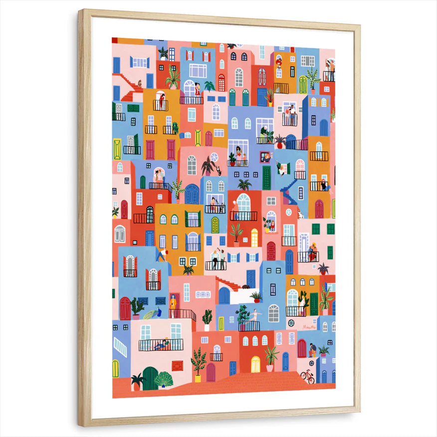 framed-print-natural-wood-white-border
