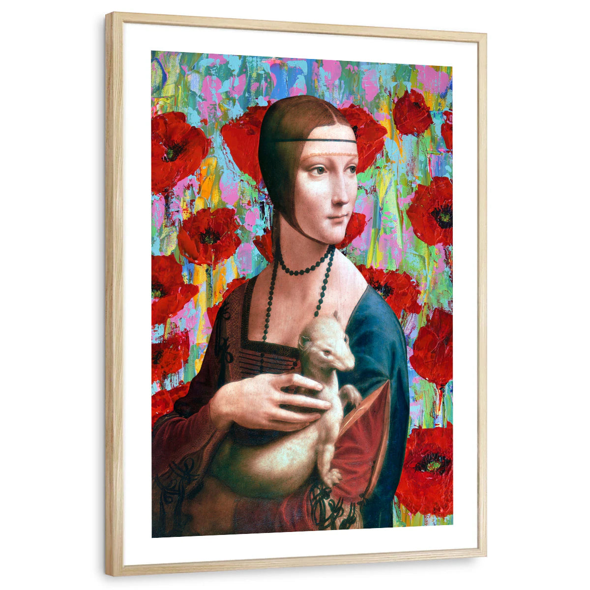 framed-print-natural-wood-white-border