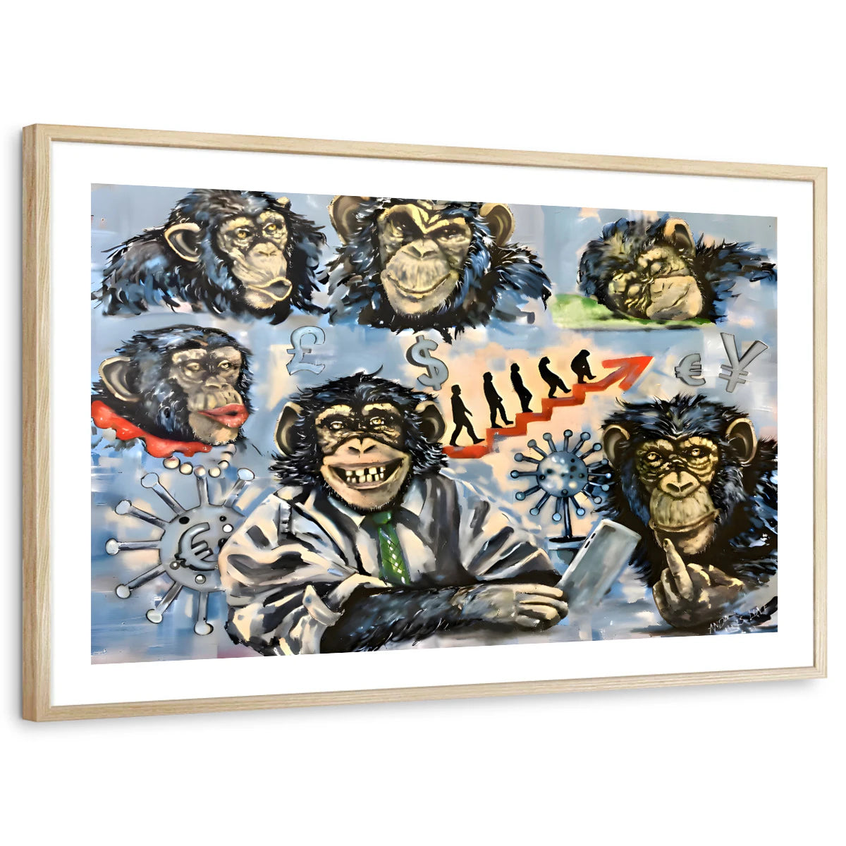 framed-print-natural-wood-white-border