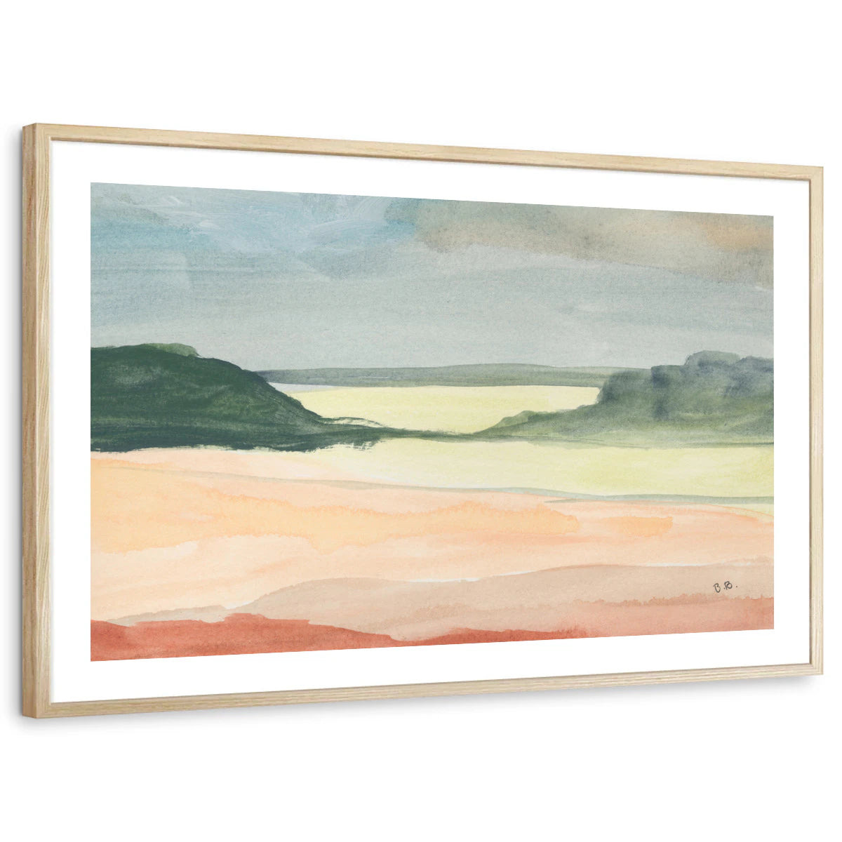 framed-print-natural-wood-white-border