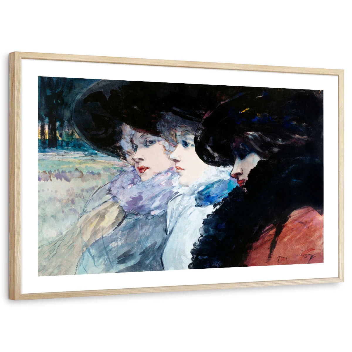 framed-print-natural-wood-white-border