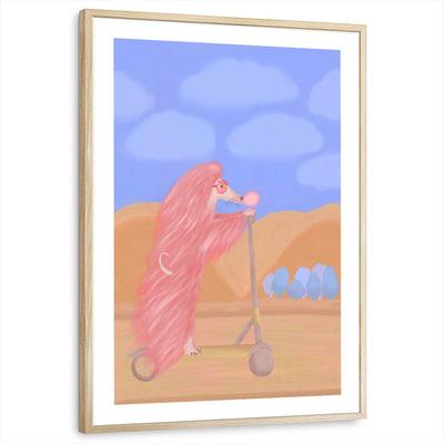 framed-print-natural-wood-white-border