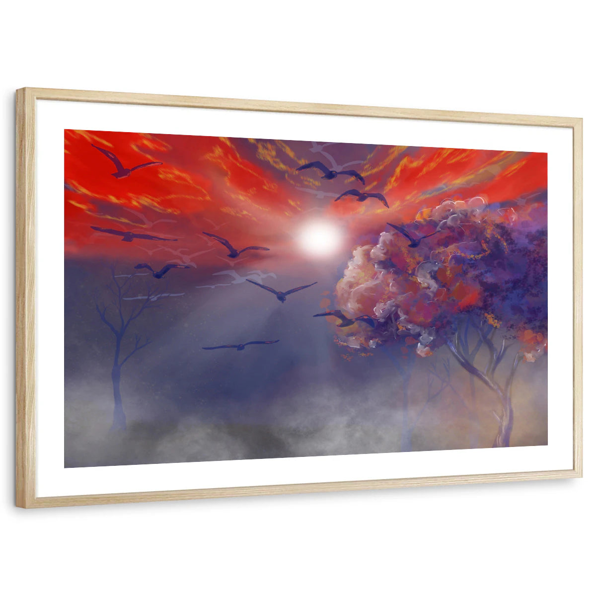 framed-print-natural-wood-white-border