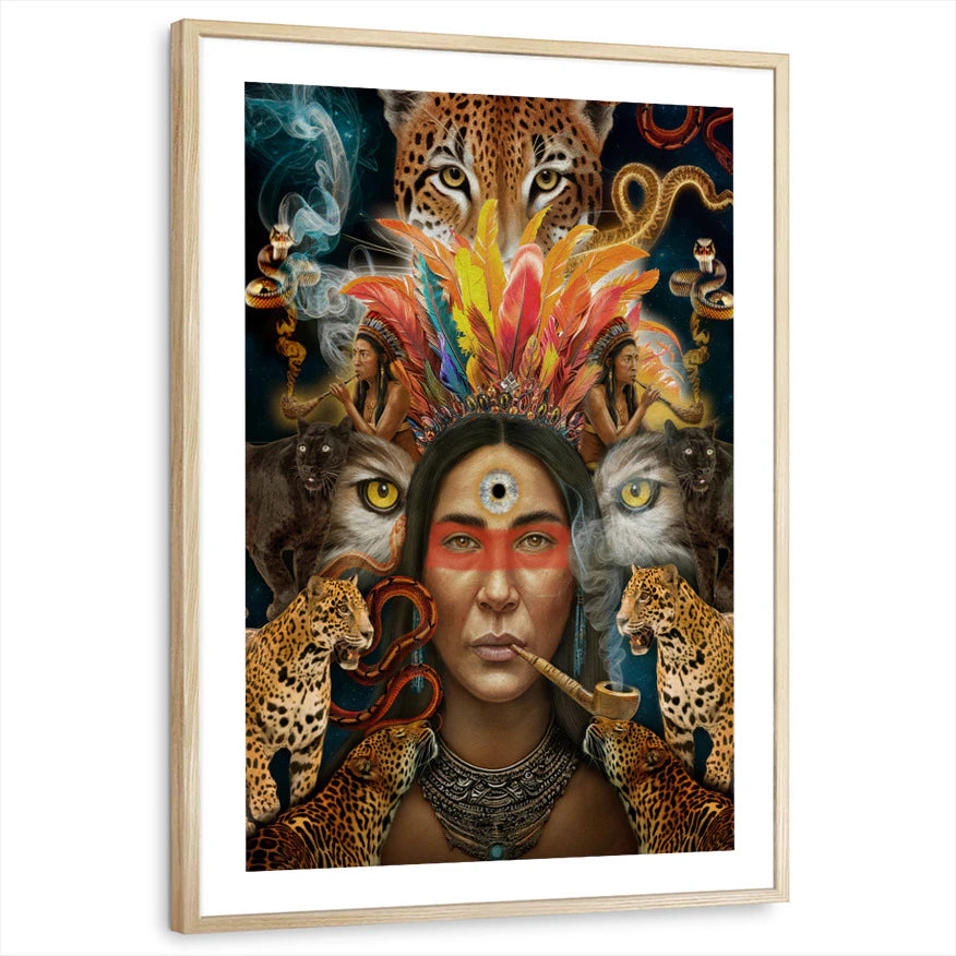 framed-print-natural-wood-white-border