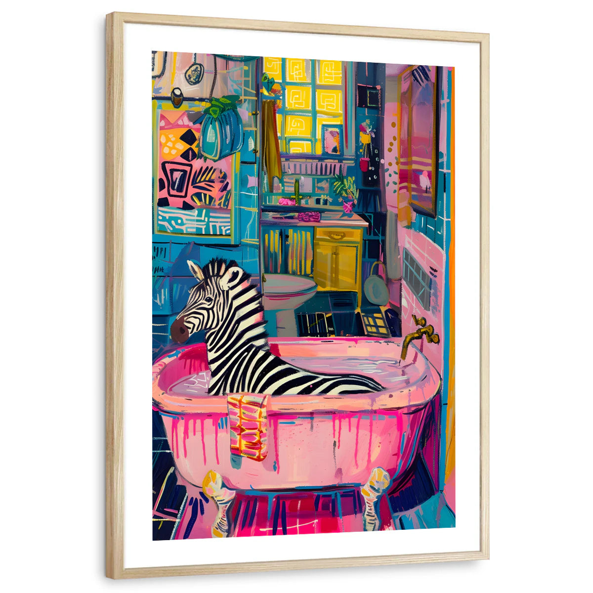 framed-print-natural-wood-white-border