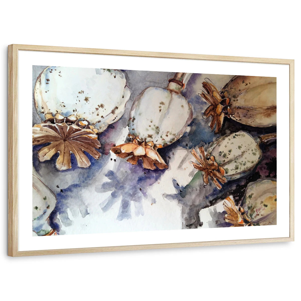 framed-print-natural-wood-white-border