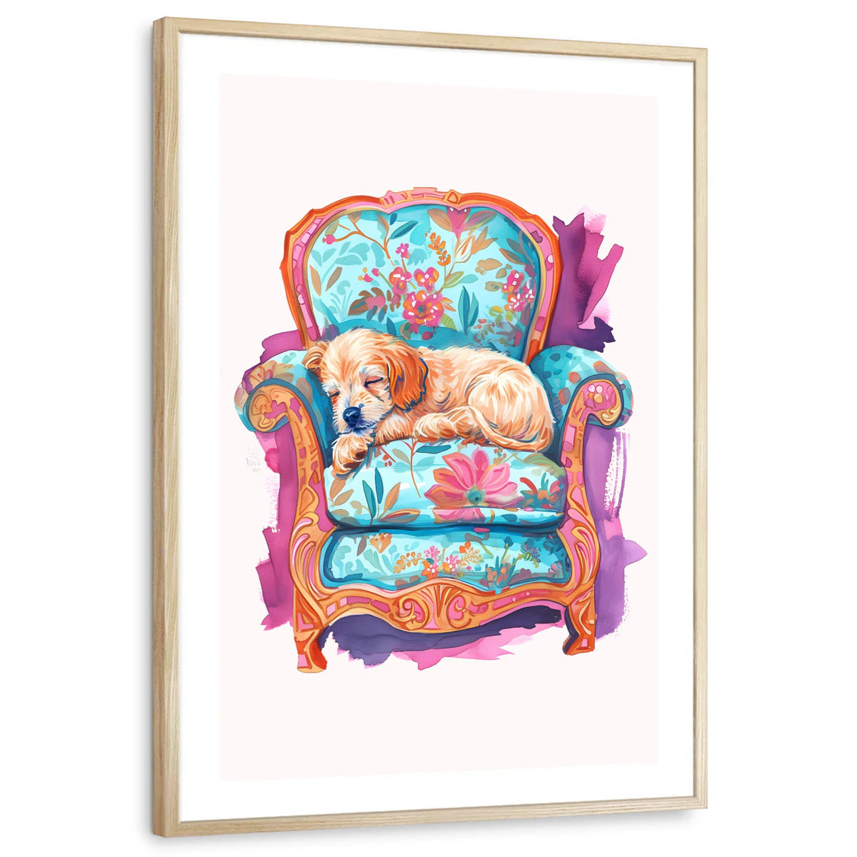 framed-print-natural-wood-white-border
