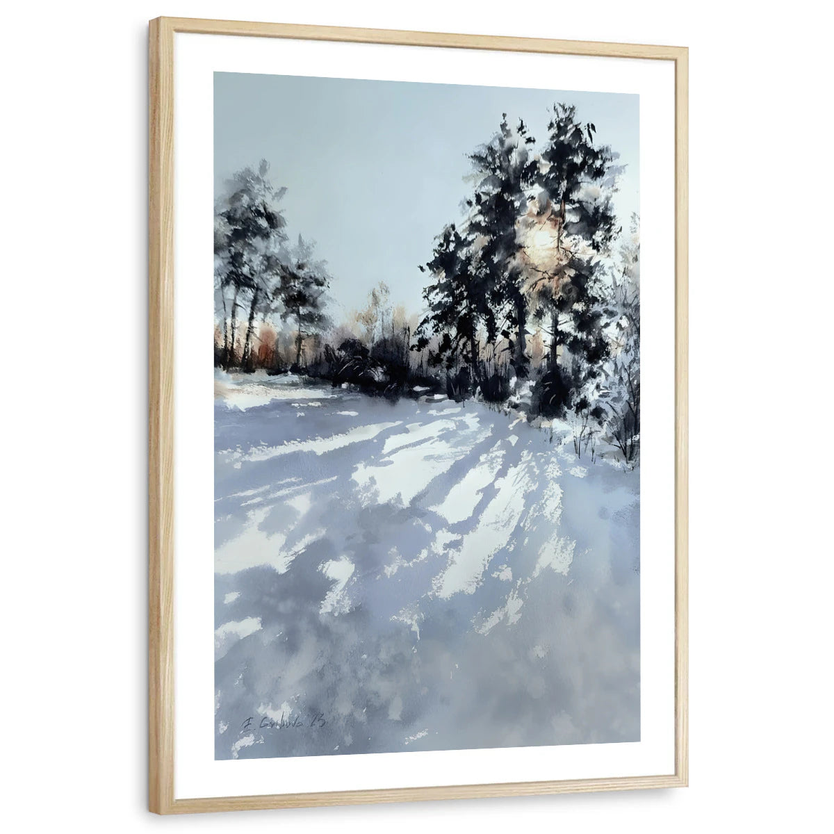 framed-print-natural-wood-white-border