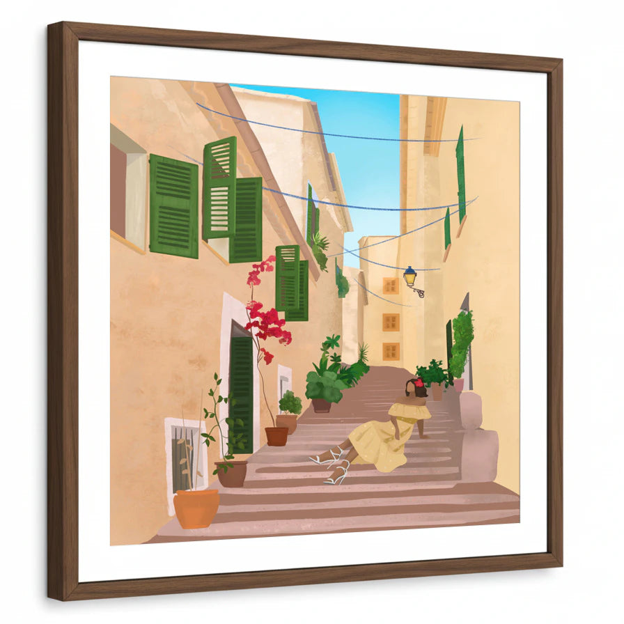 framed-print-brown-walnut-matted