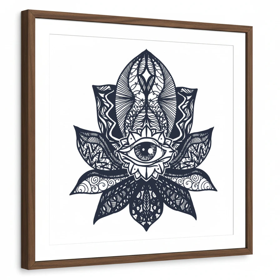 framed-print-brown-walnut-matted