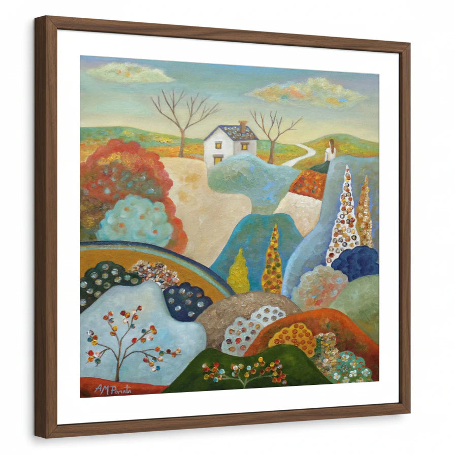 framed-print-brown-walnut-matted
