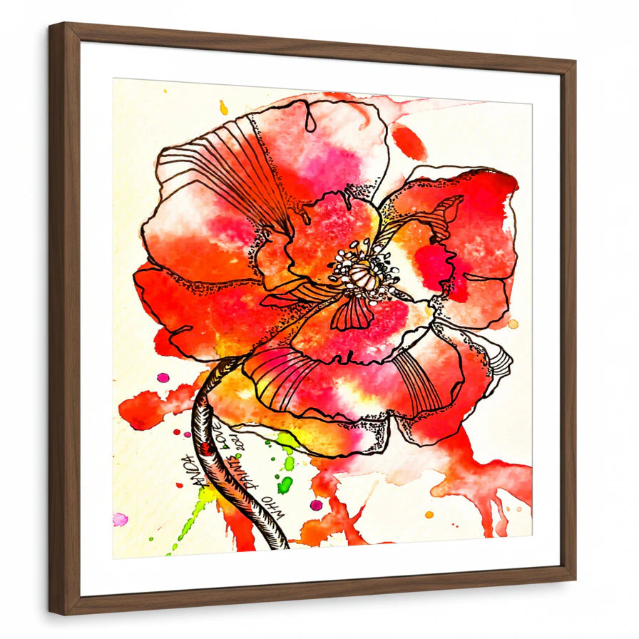 framed-print-brown-walnut-matted