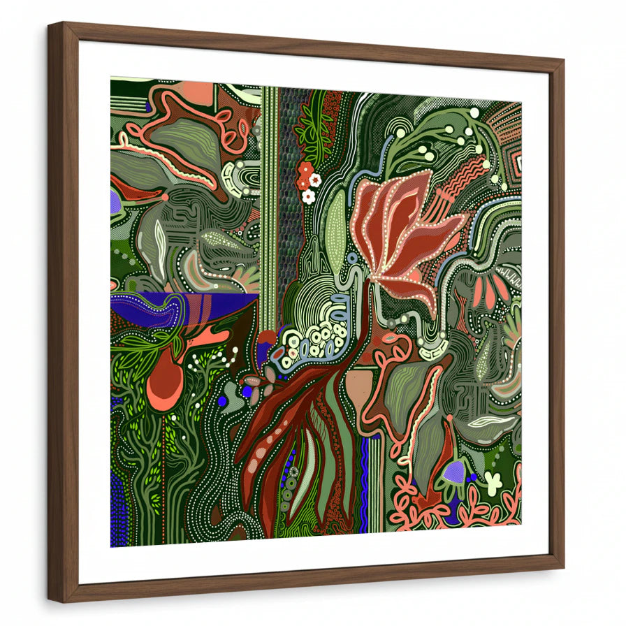 framed-print-brown-walnut-matted