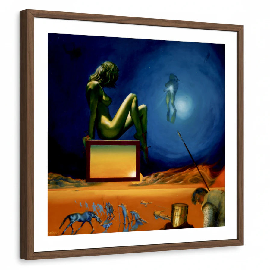 framed-print-brown-walnut-matted