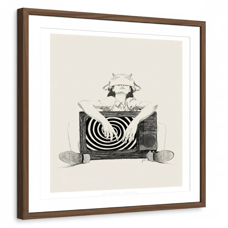 framed-print-brown-walnut-matted