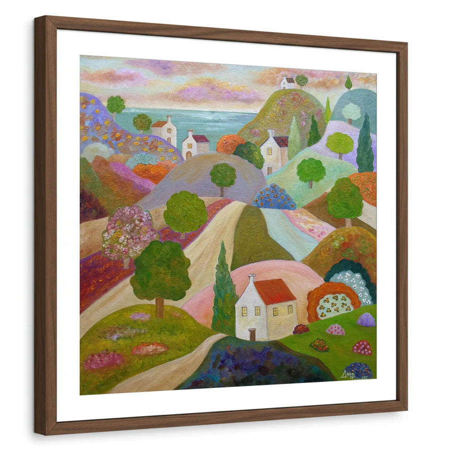 framed-print-brown-walnut-matted