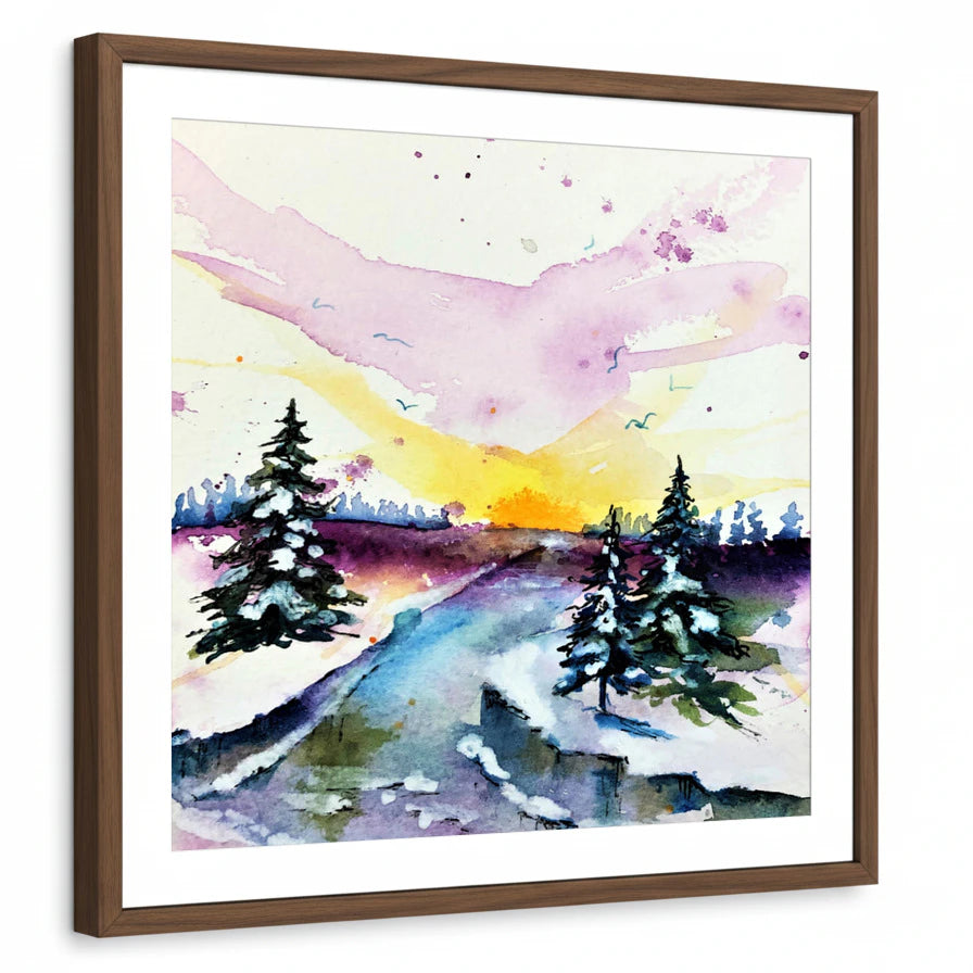 framed-print-brown-walnut-matted