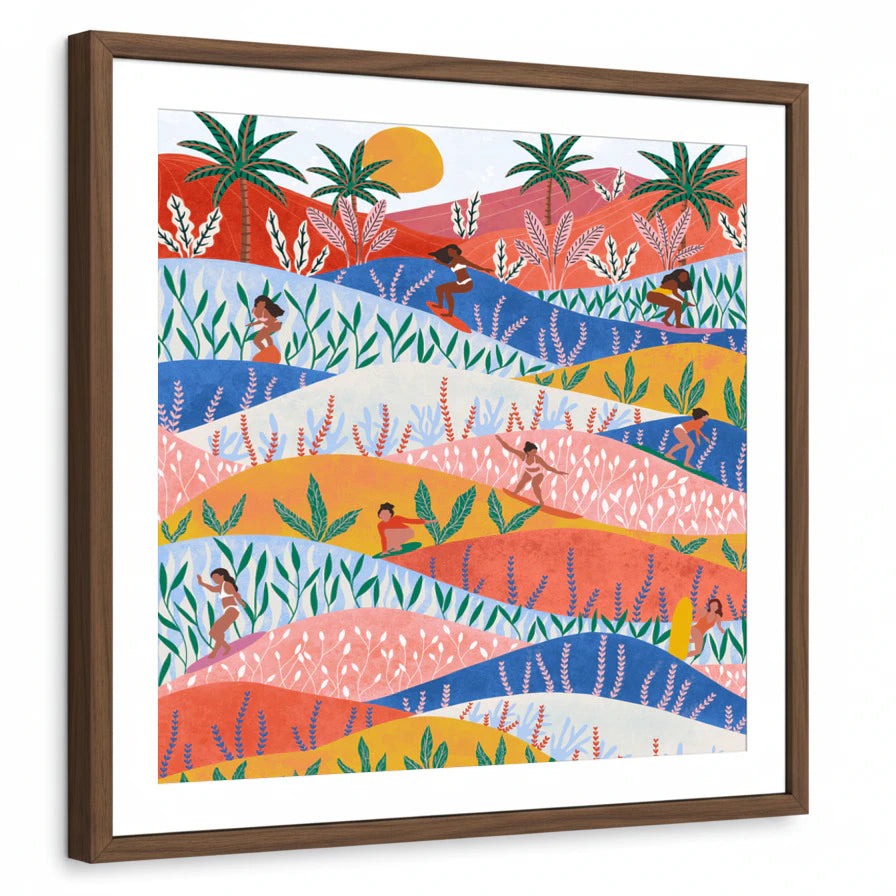 framed-print-brown-walnut-matted