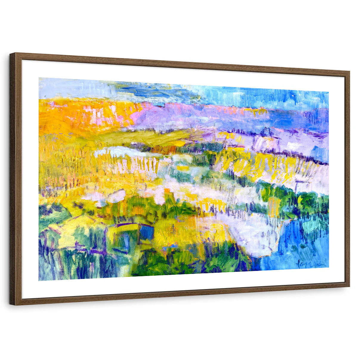 framed-print-brown-walnut-white-border