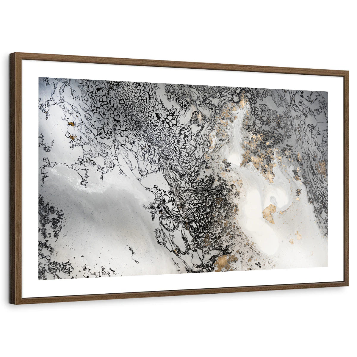 framed-print-brown-walnut-white-border