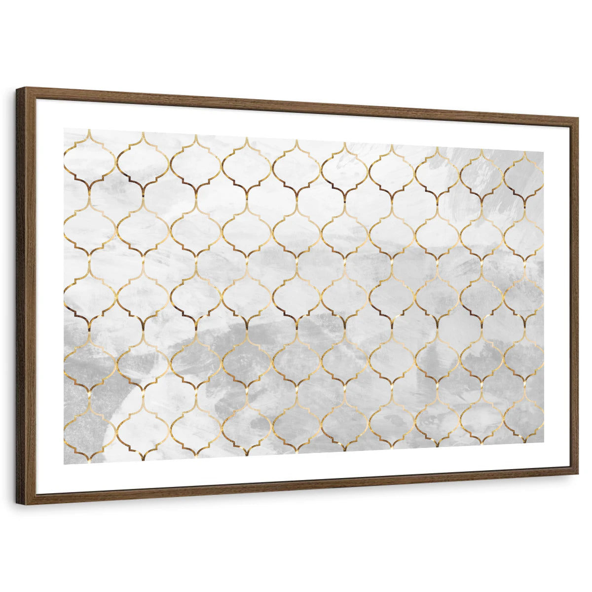 framed-print-brown-walnut-white-border