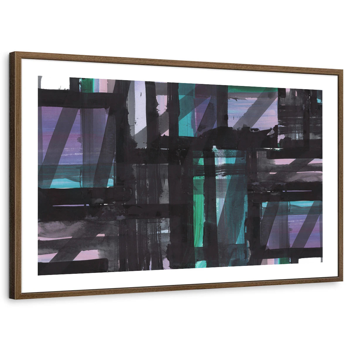 framed-print-brown-walnut-white-border