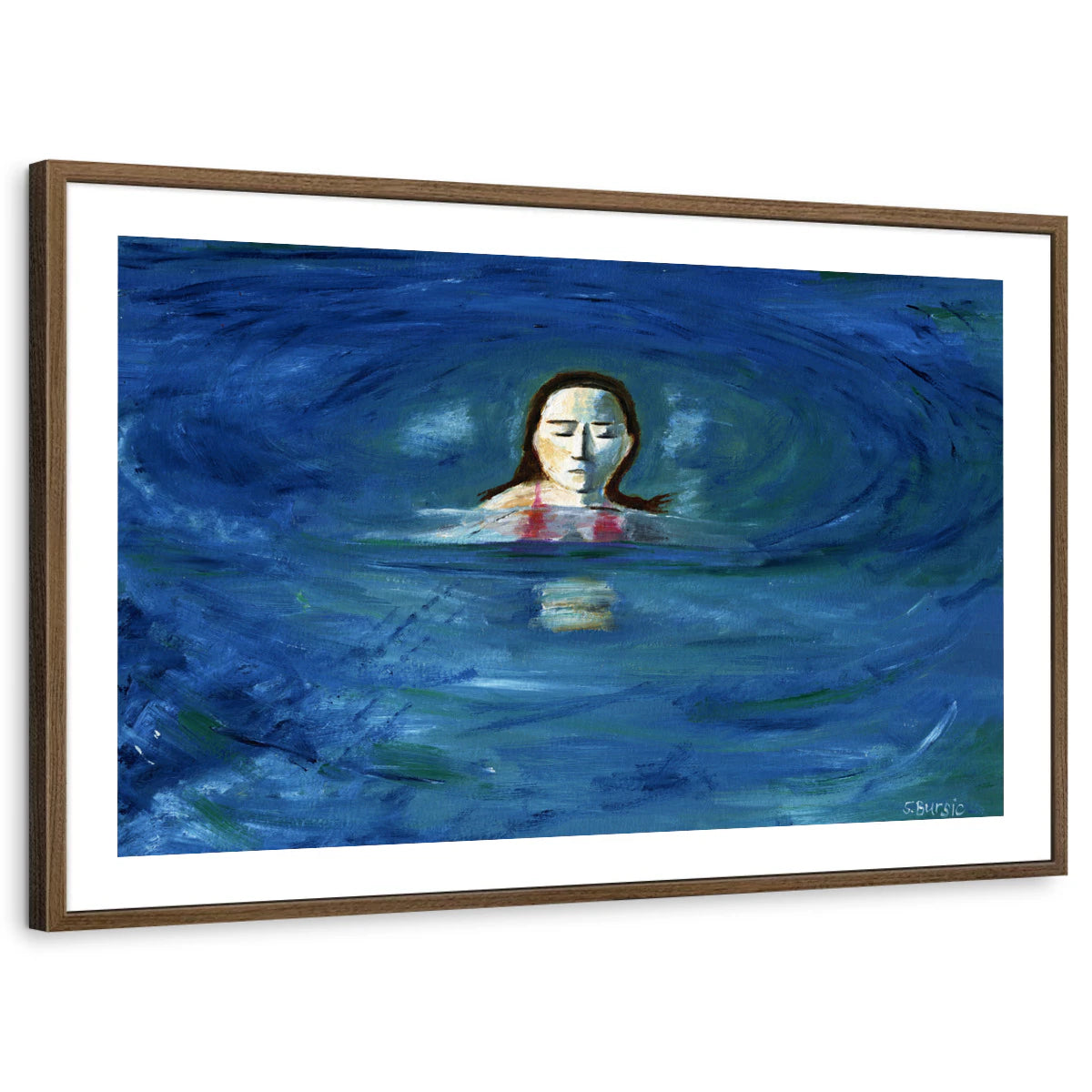 framed-print-brown-walnut-white-border