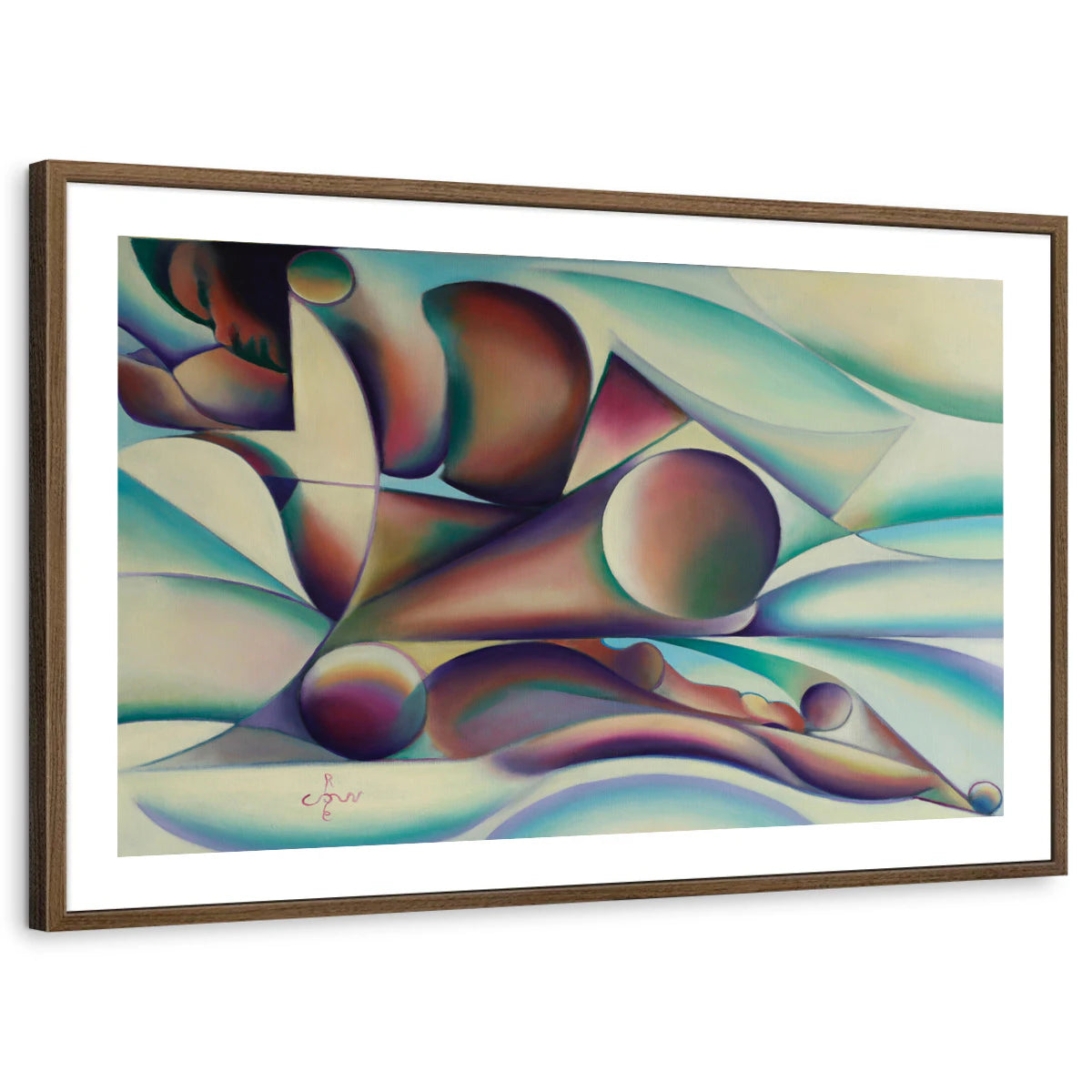 framed-print-brown-walnut-white-border