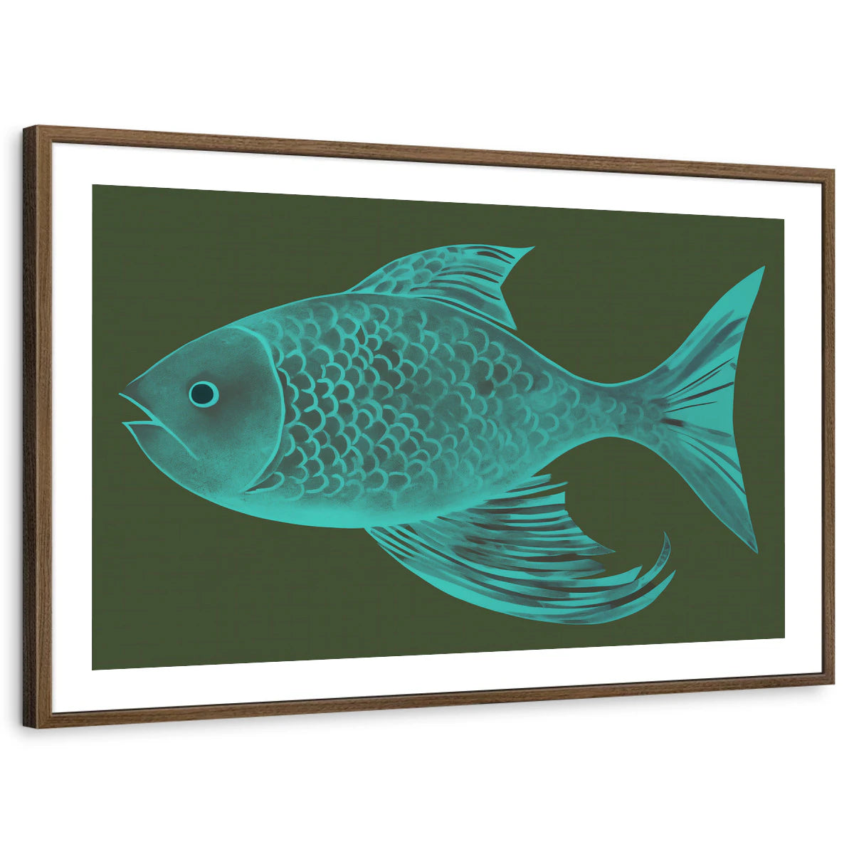 framed-print-brown-walnut-white-border