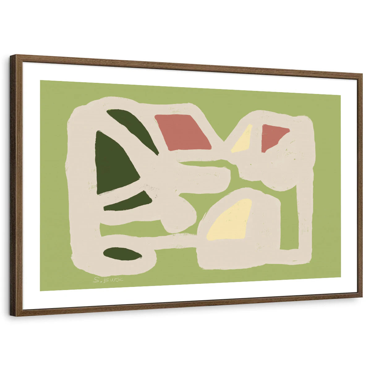 framed-print-brown-walnut-white-border