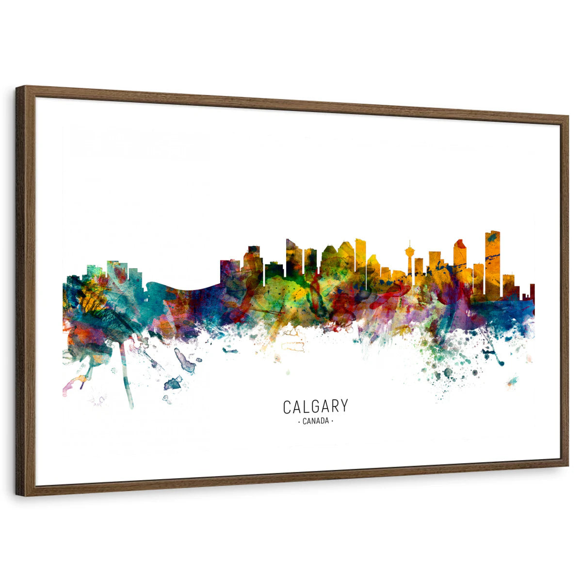 framed-print-brown-walnut-white-border