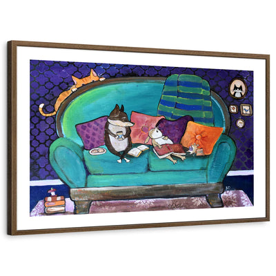 framed-print-brown-walnut-white-border