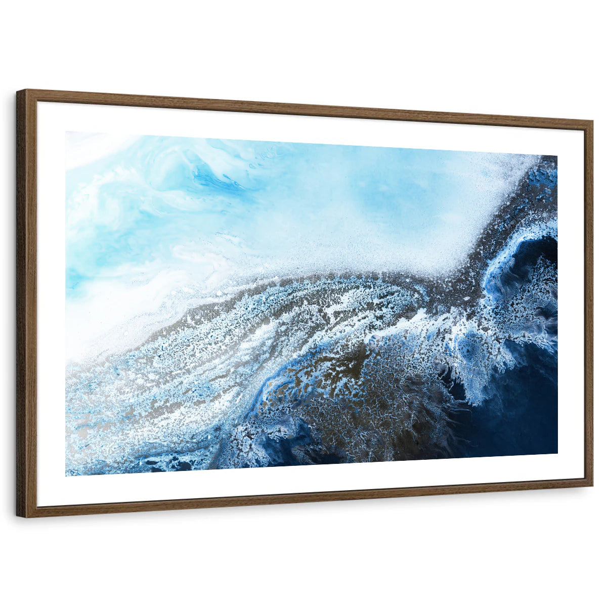 framed-print-brown-walnut-white-border