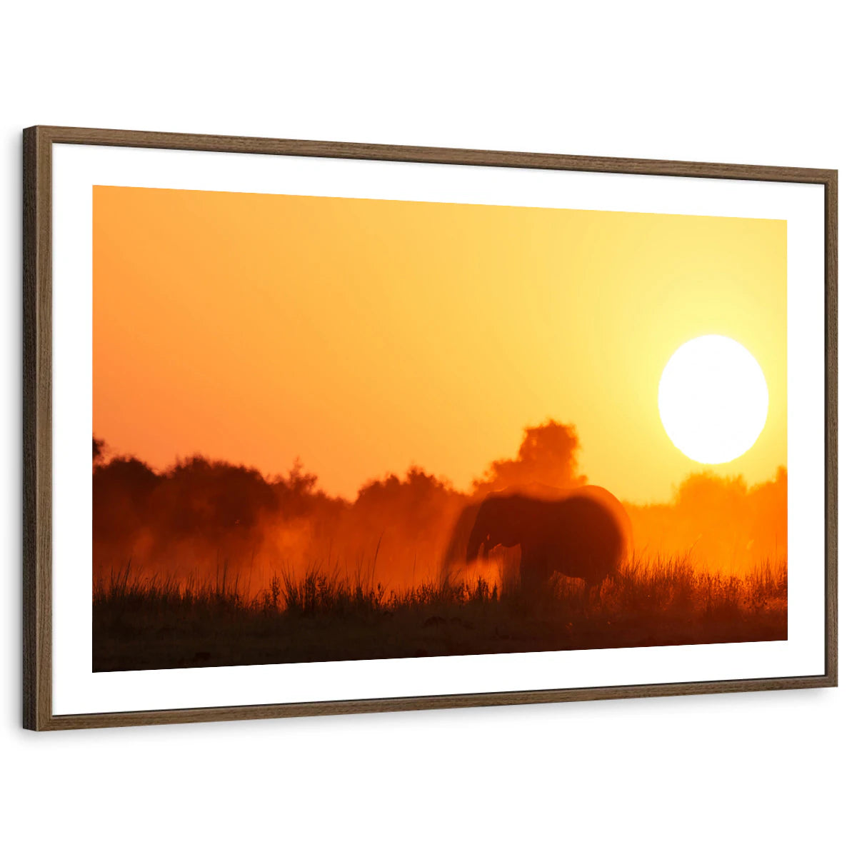 framed-print-brown-walnut-white-border