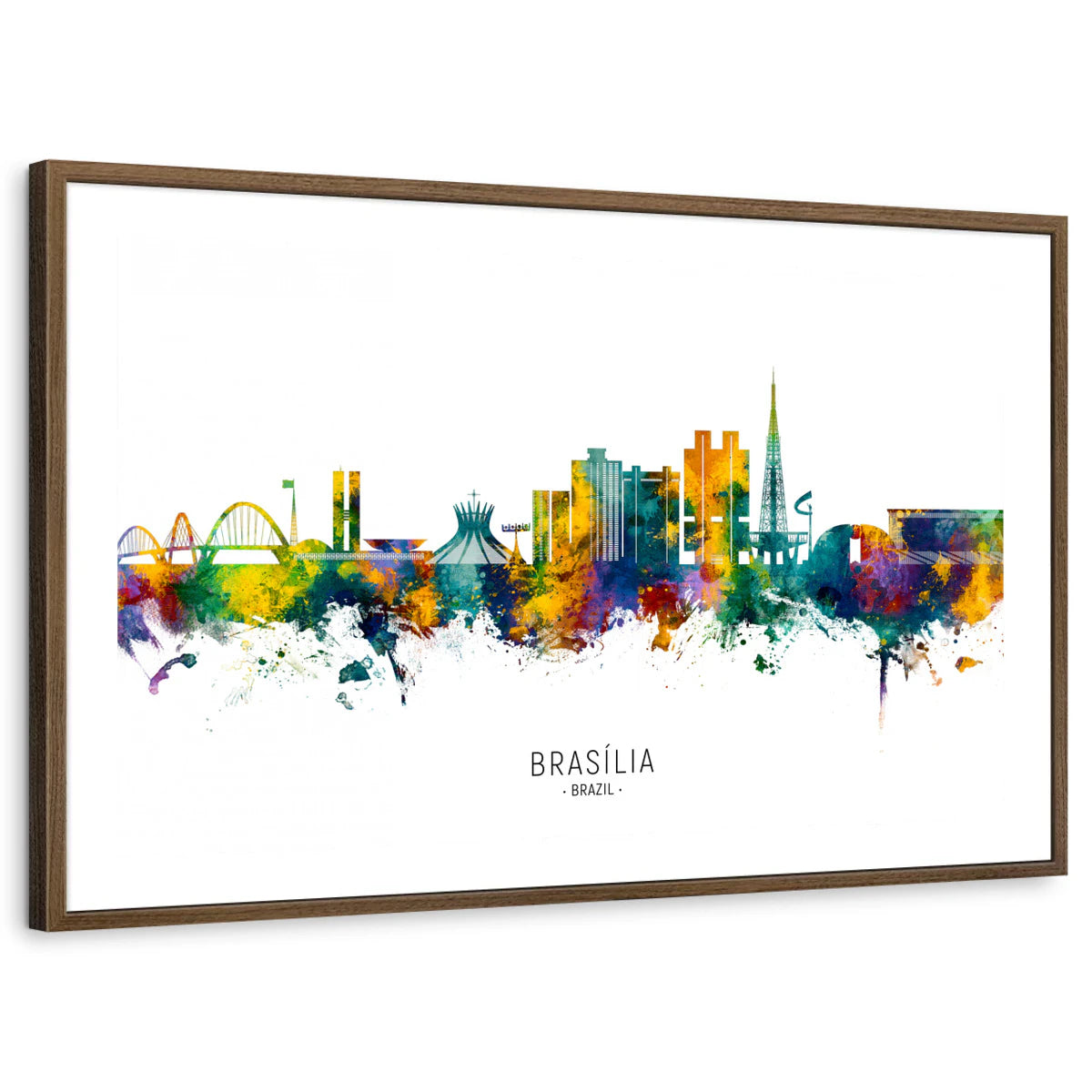 framed-print-brown-walnut-white-border