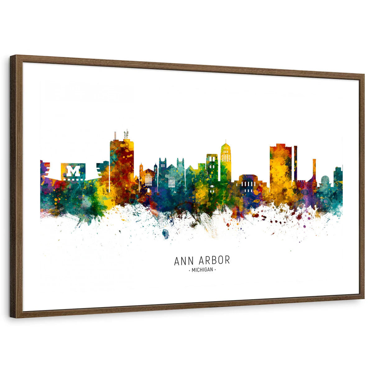 framed-print-brown-walnut-white-border