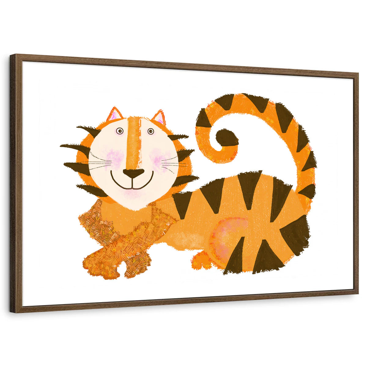 framed-print-brown-walnut-white-border