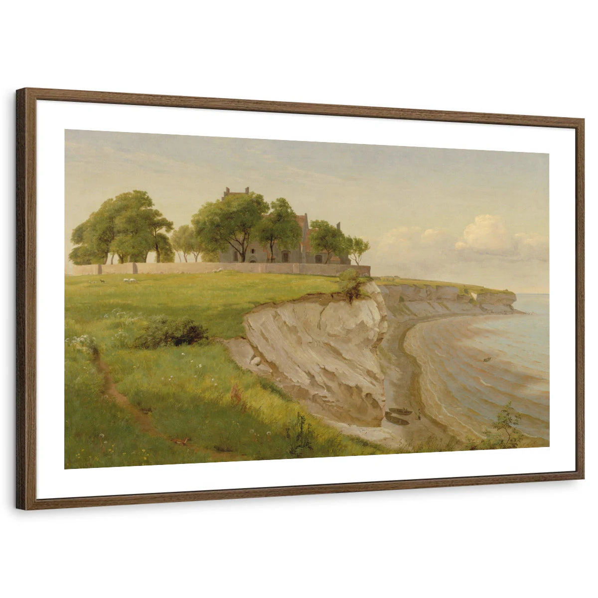 framed-print-brown-walnut-white-border