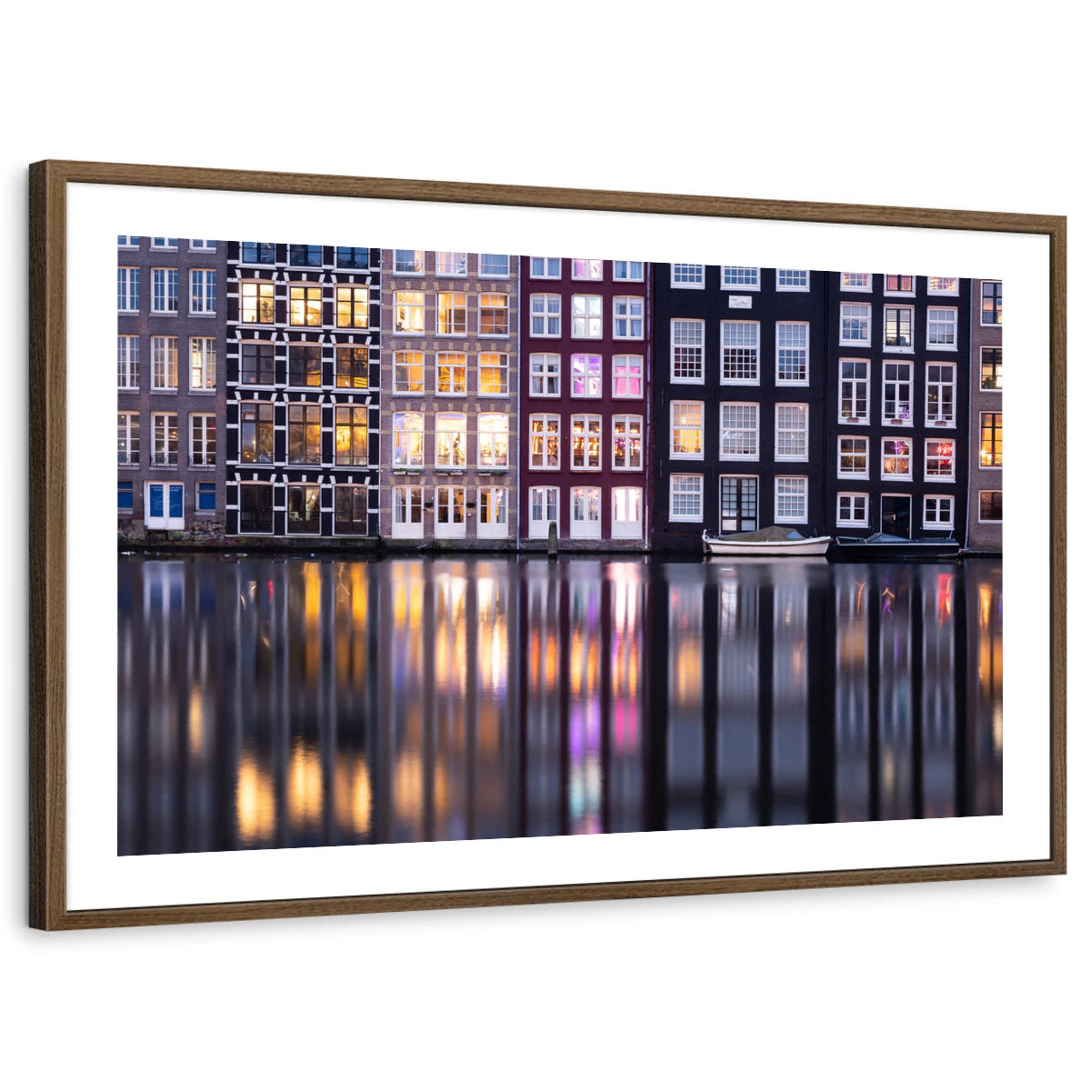 framed-print-brown-walnut-white-border