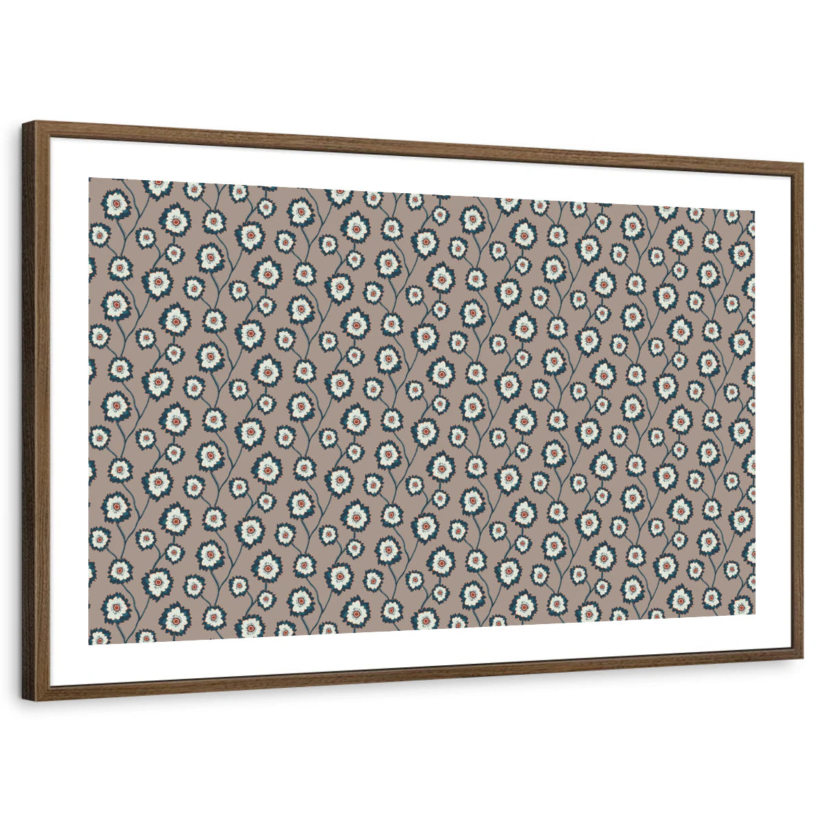 framed-print-brown-walnut-white-border