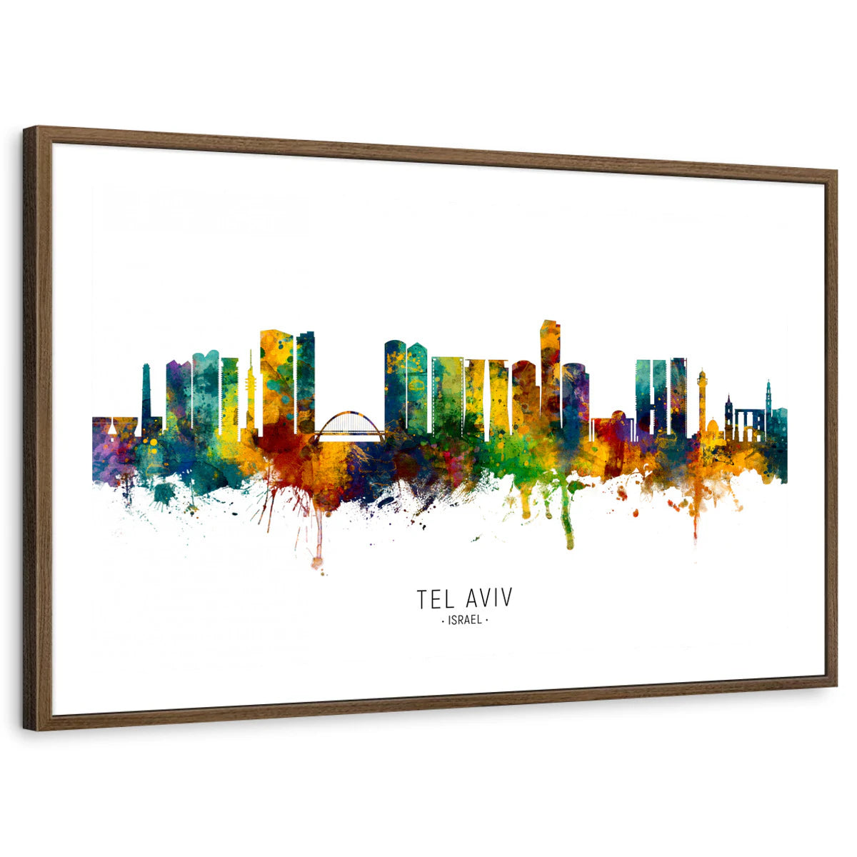 framed-print-brown-walnut-white-border