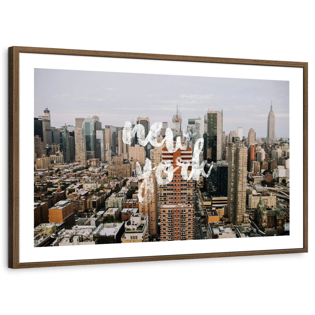 framed-print-brown-walnut-white-border