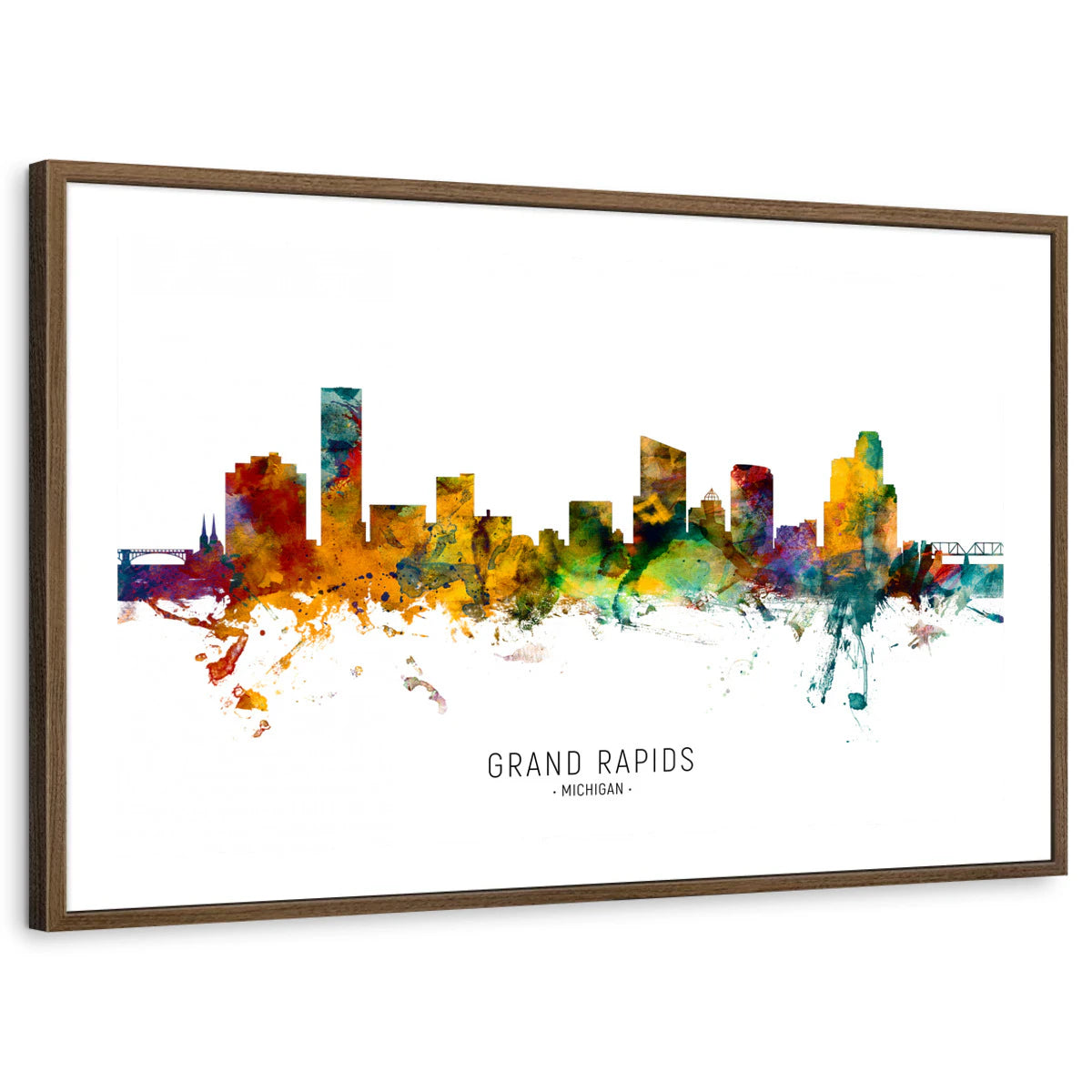 framed-print-brown-walnut-white-border