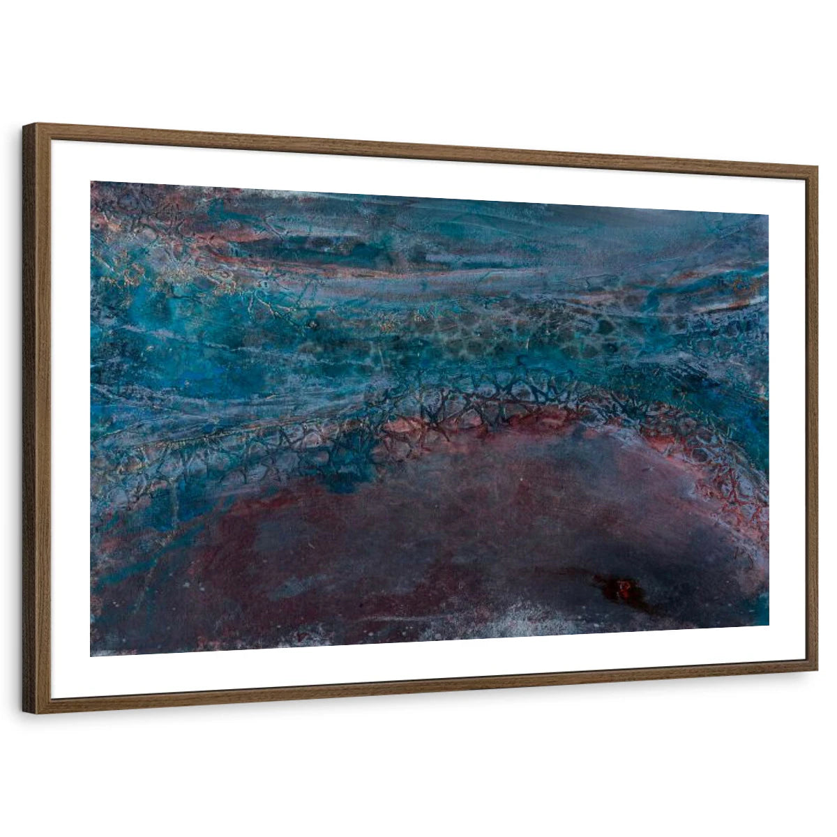 framed-print-brown-walnut-white-border