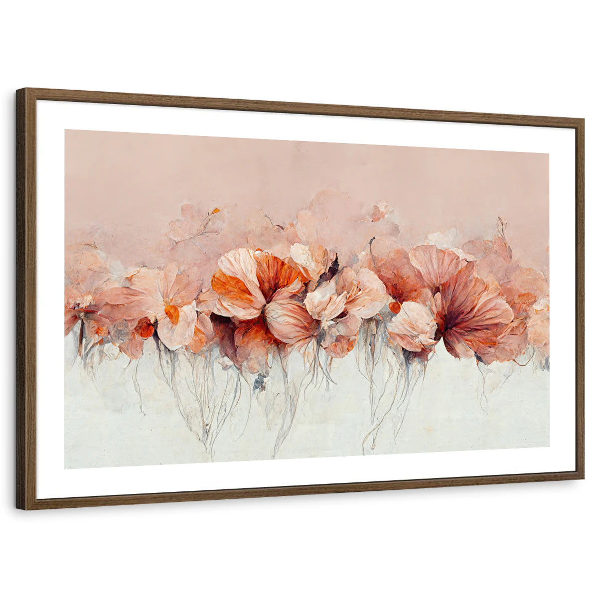 framed-print-brown-walnut-white-border