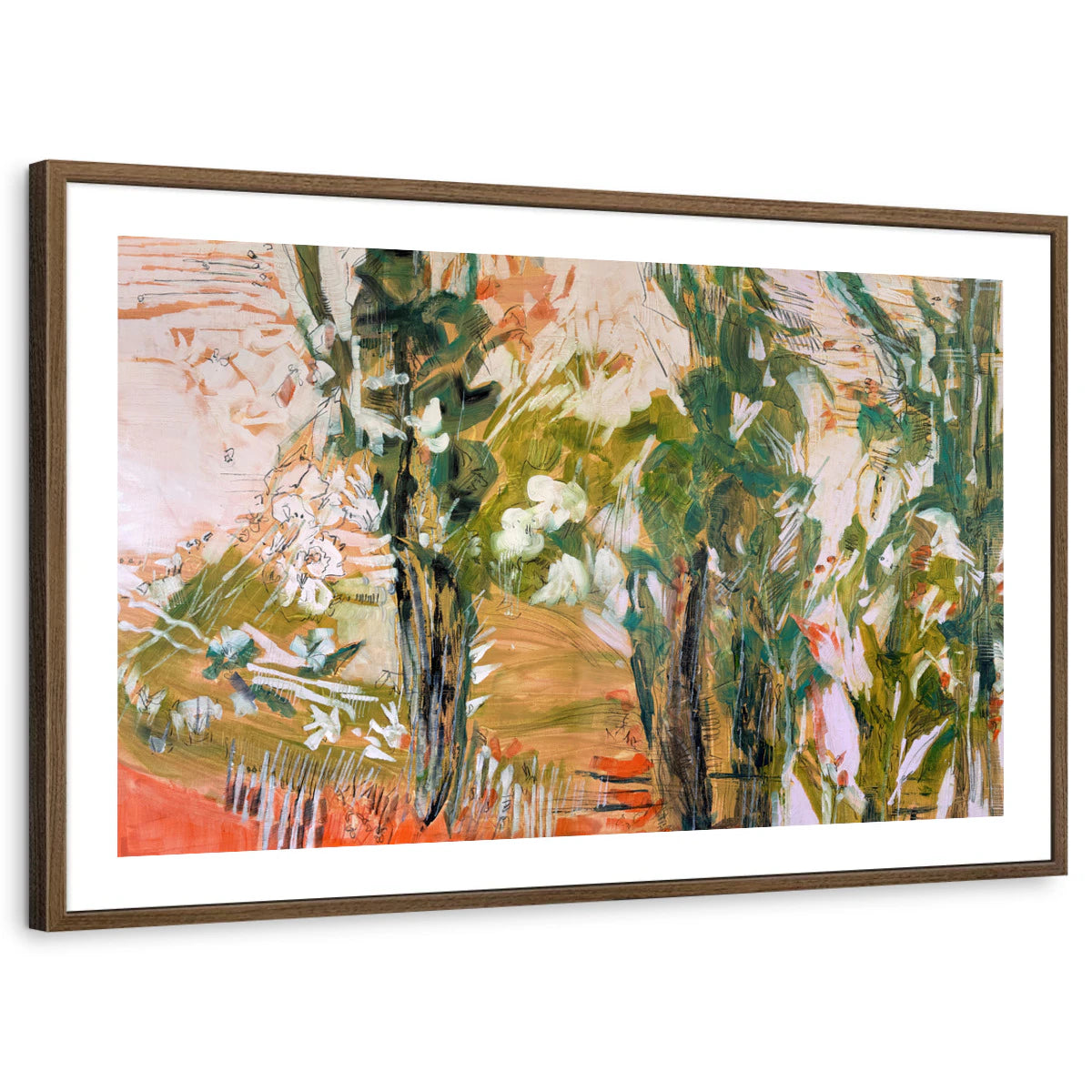 framed-print-brown-walnut-white-border