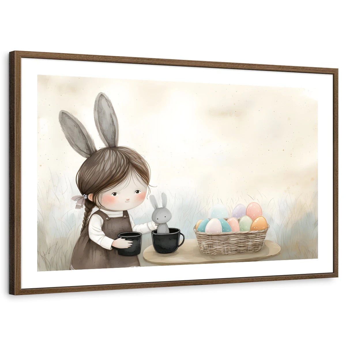 framed-print-brown-walnut-white-border