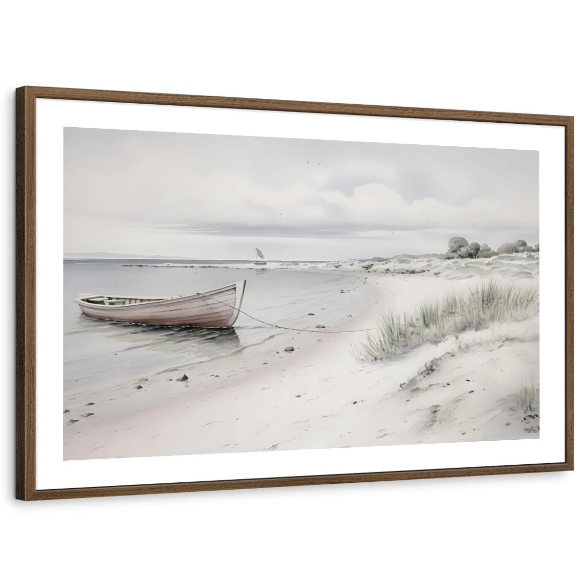 framed-print-brown-walnut-white-border